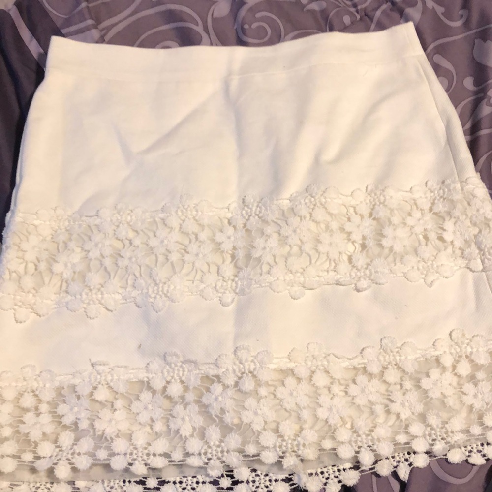White skirt